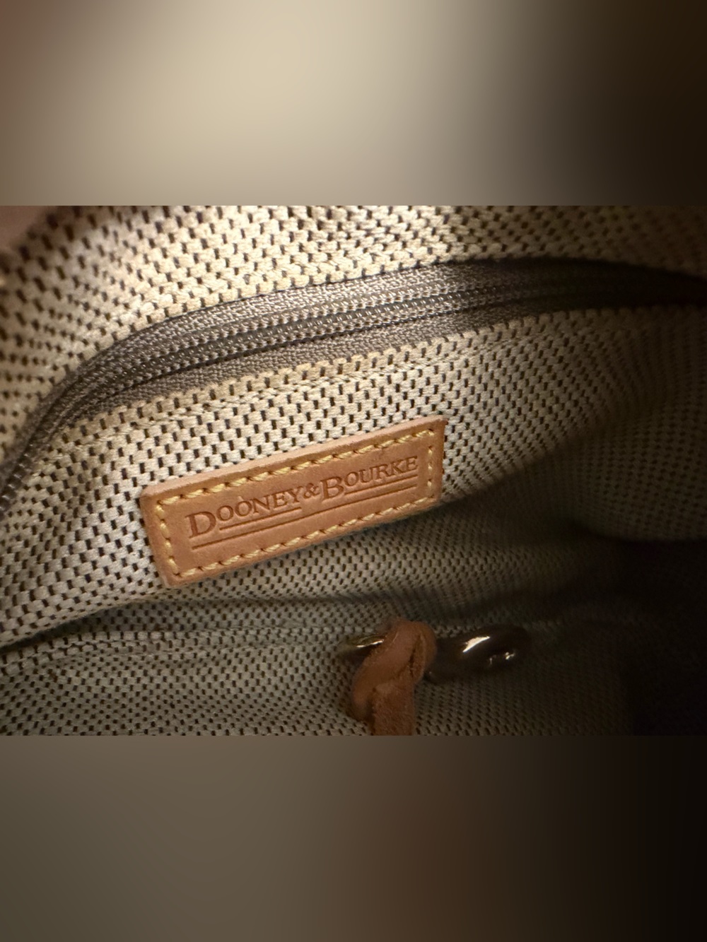 Vintage Dooney & Bourke Signature Mini Barrel Bag, - Picture 2 of 8